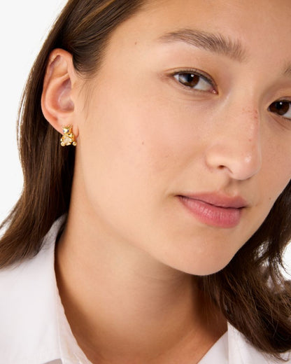 Oh What Fun Spade Teddy Bear Studs
