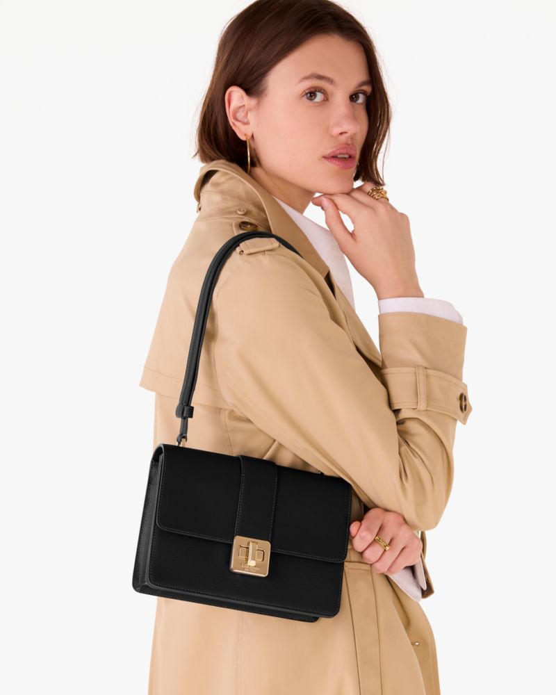 Phoebe Turnlock Shoulder Bag