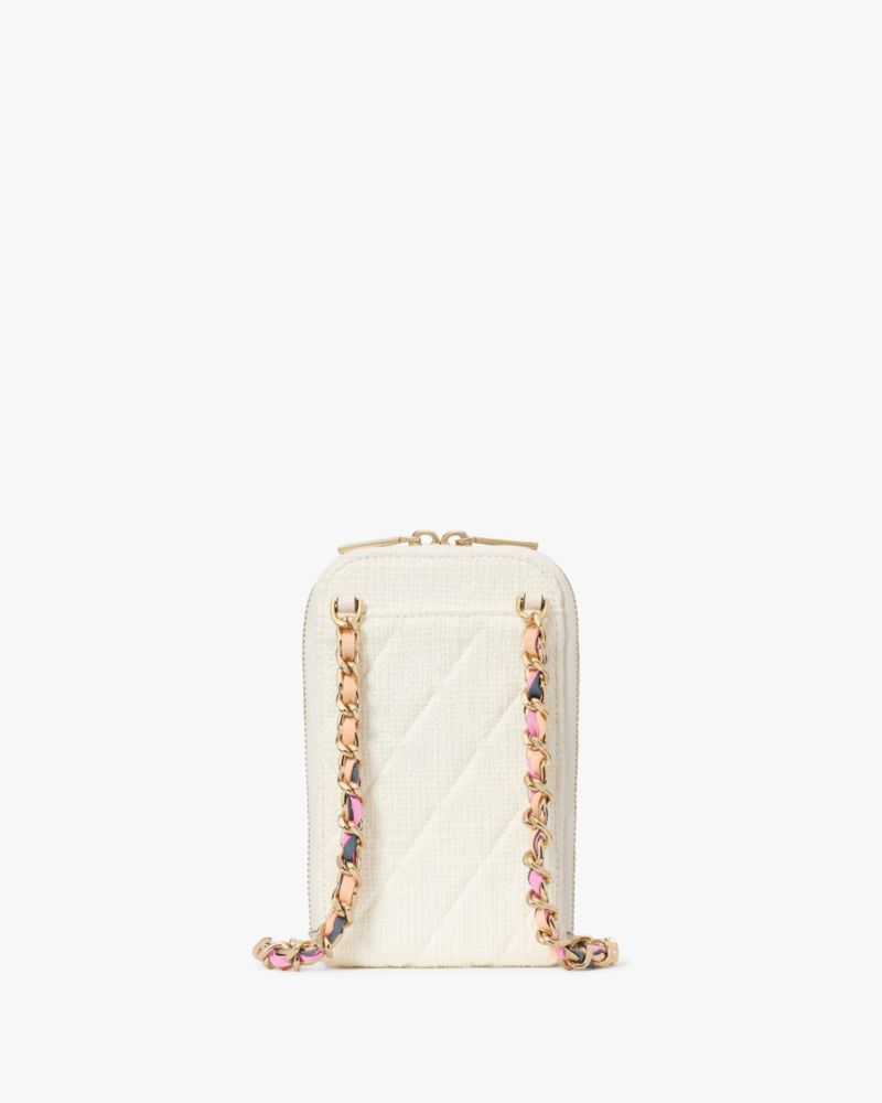 Carey Tweed Phone Chain Crossbody