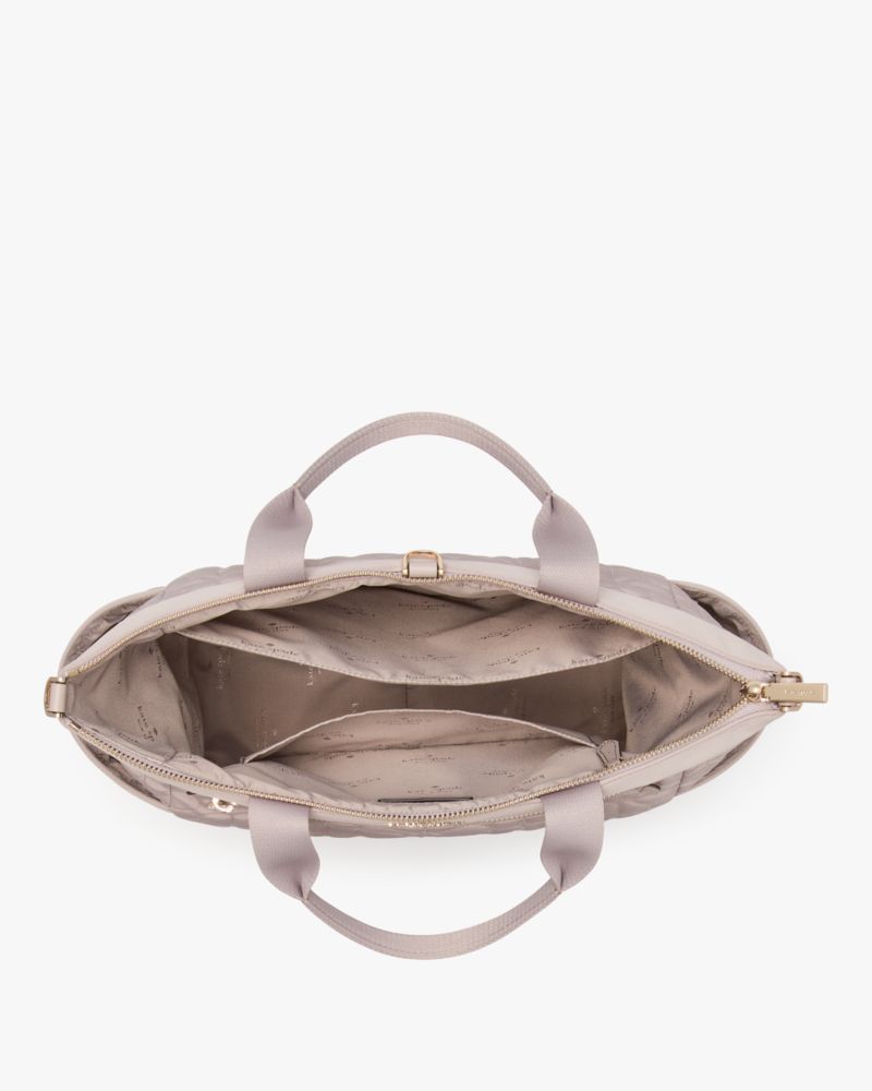 Spade Flower Quilted Fabric Convertible Backpack