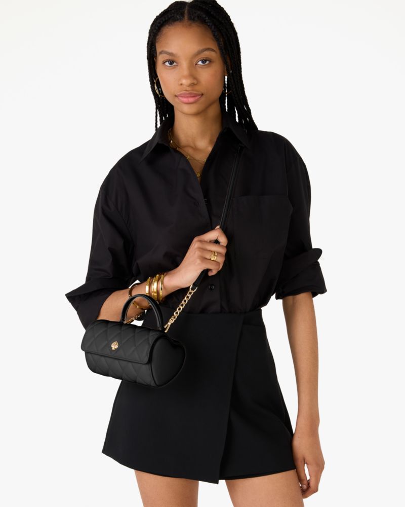 Heart Barrel Quilted Crossbody
