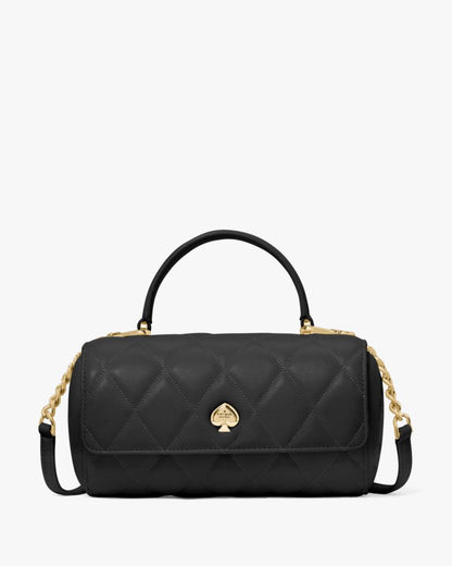 Heart Barrel Quilted Crossbody