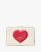 Madison Puffy Heart Medium Bifold Wallet