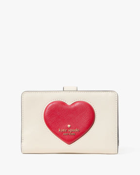 Madison Puffy Heart Medium Bifold Wallet