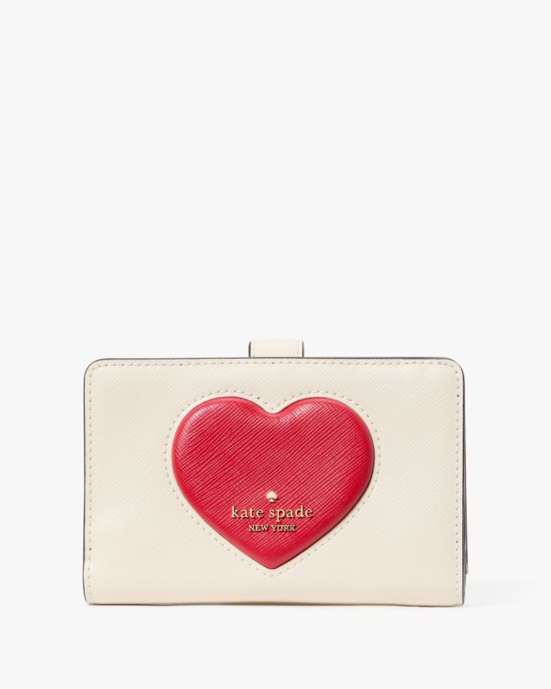 Madison Puffy Heart Medium Bifold Wallet