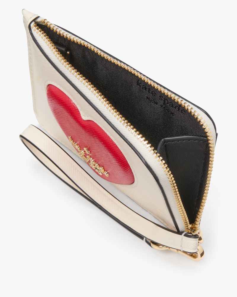 Madison Puffy Heart Small Card Holder Wristlet