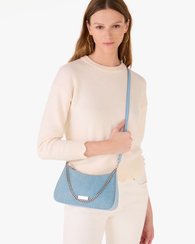 Margot Studded Denim Convertible Crossbody