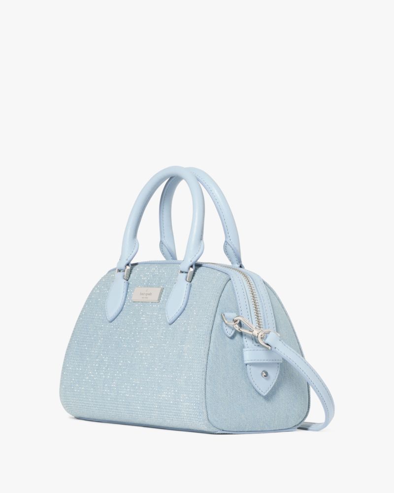 Madison Studded Denim Small Dolly Duffle