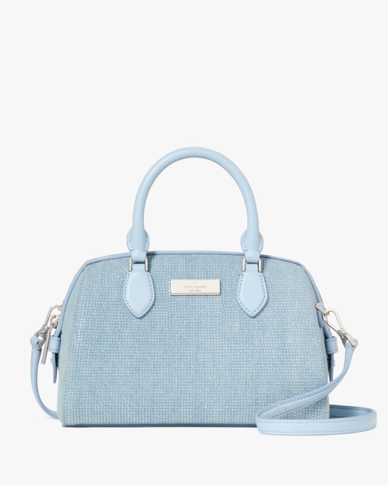Madison Studded Denim Small Dolly Duffle