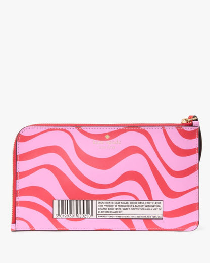 Bubble Gum Medium L-Zip Wristlet