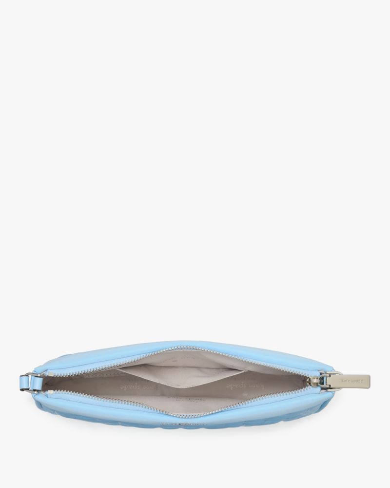 Spade Flower Quilted Fabric Convertible Wristlet