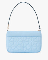 Spade Flower Quilted Fabric Convertible Wristlet