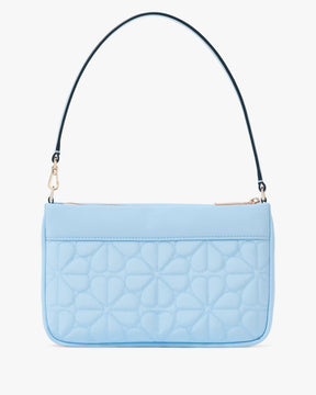 Spade Flower Quilted Fabric Convertible Wristlet