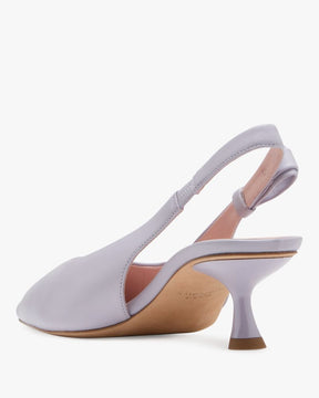 Riley Slingback Smooth Leather Kitten Heel