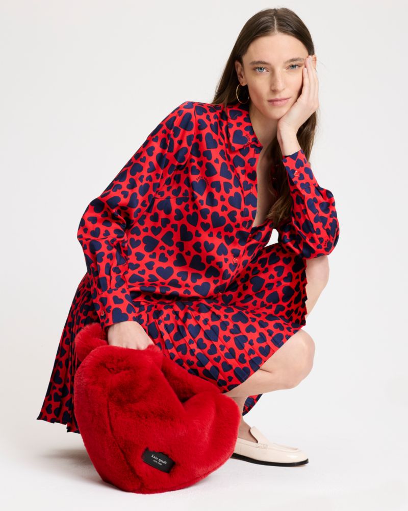 Sweet Hearts Pleated Dress