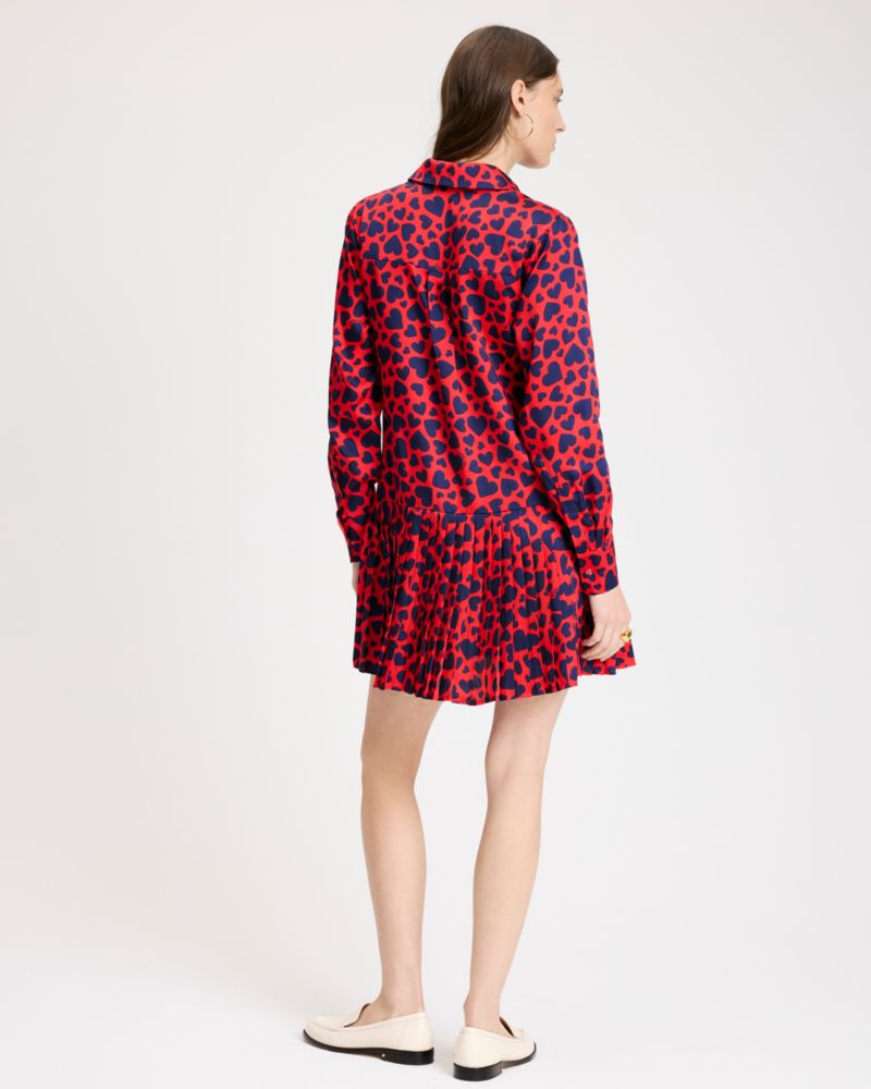 Sweet Hearts Pleated Dress