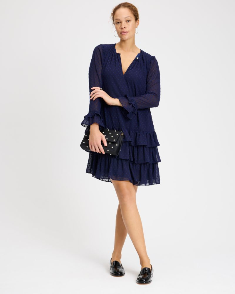 Breezy Dot Flounce Dress