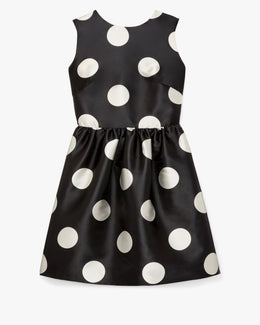 Breezy Dot Fit-and-flare Bow Dress