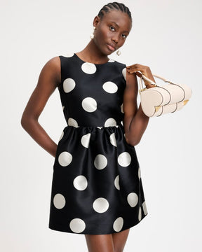 Breezy Dot Fit-and-flare Bow Dress