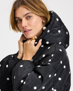 Breezy Dot Oversized Anorak