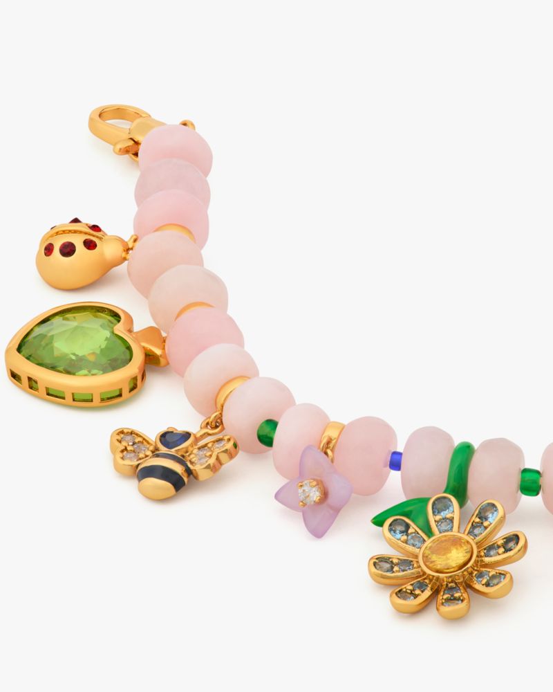 Garden Friends Beaded Charm Bracelet
