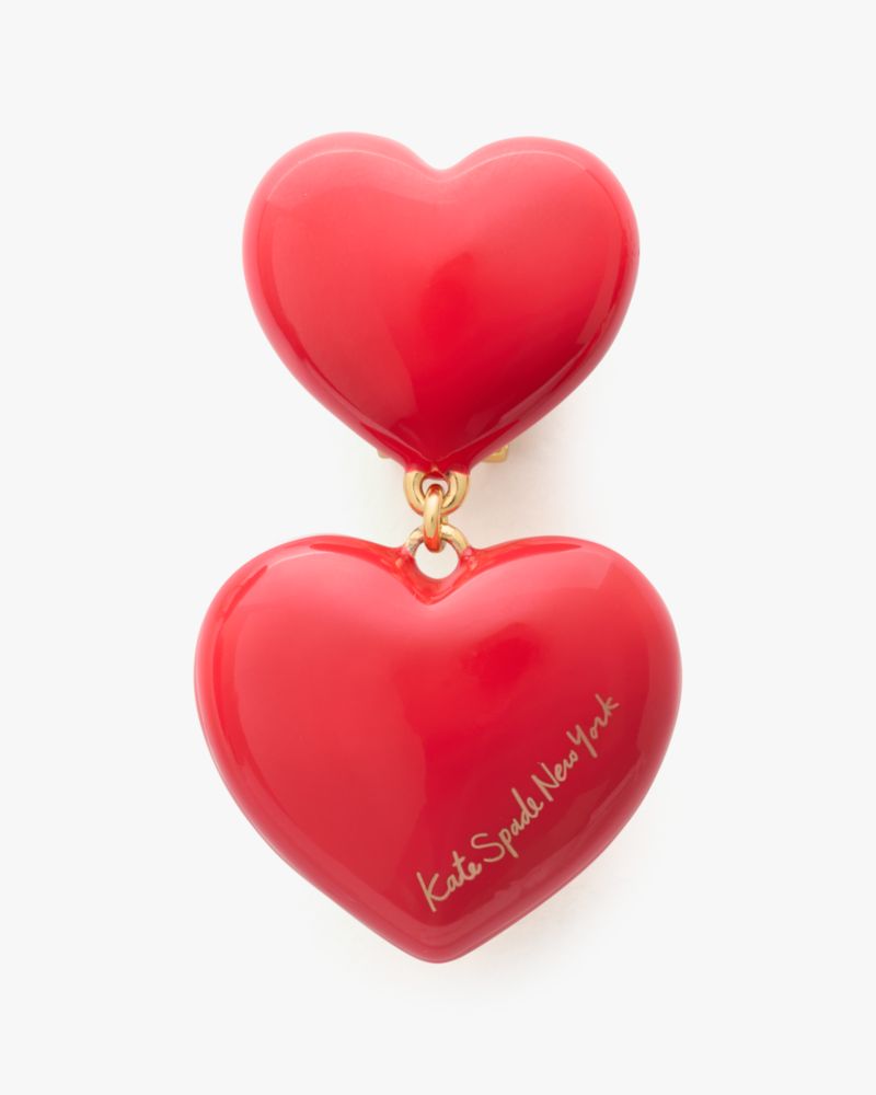Heart You Beaded Double Drop Earrings