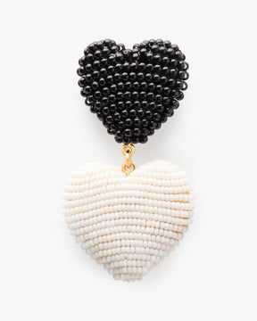 Heart You Beaded Double Drop Earrings