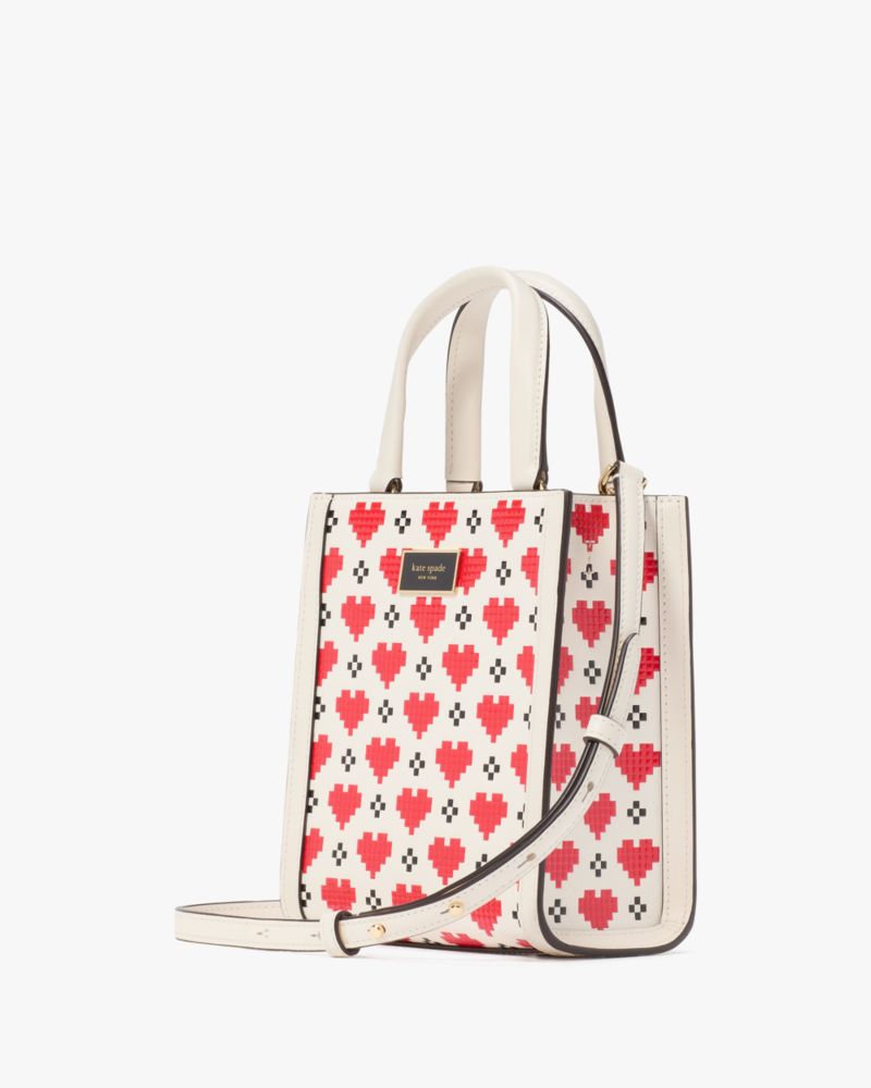 Manhattan Pixel Hearts Mini Tote