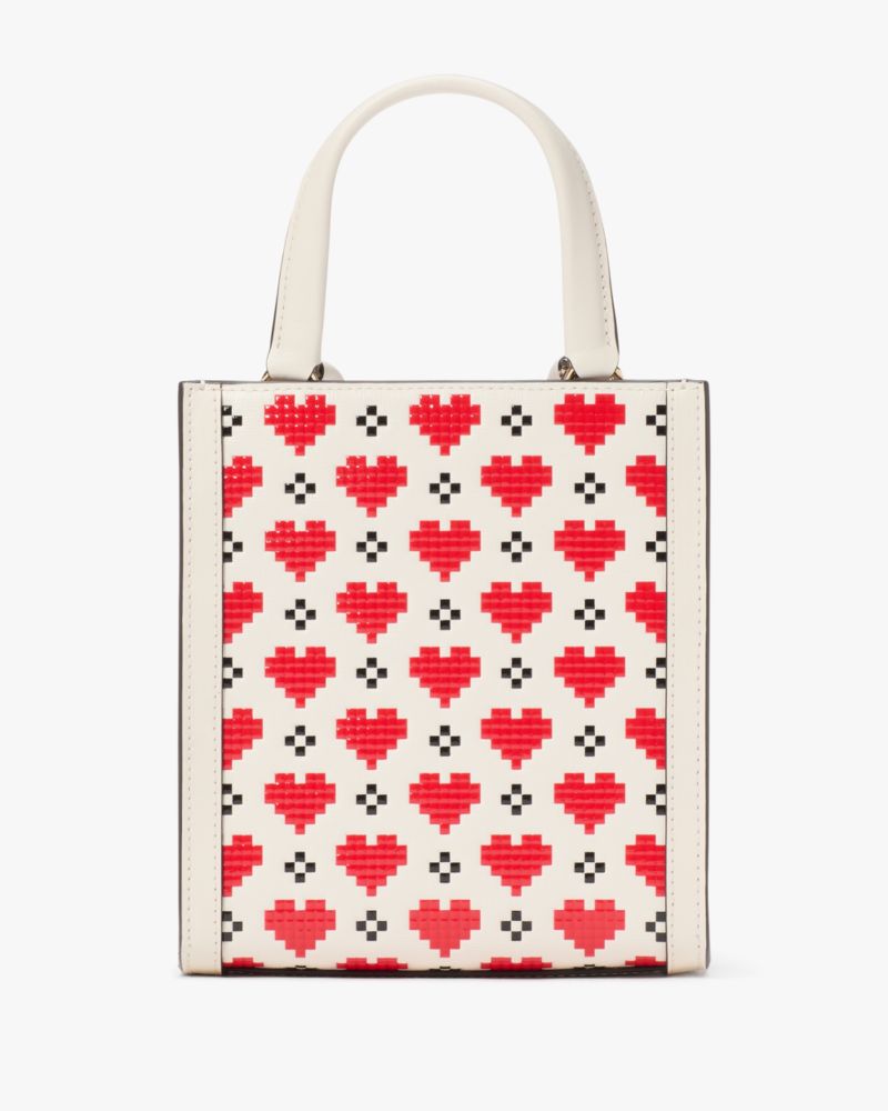 Manhattan Pixel Hearts Mini Tote