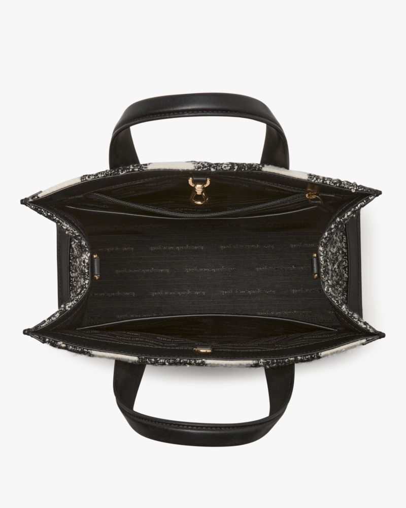 Manhattan Dot Tweed Small Tote