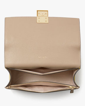 Deco Color-blocked Chain Shoulder Bag