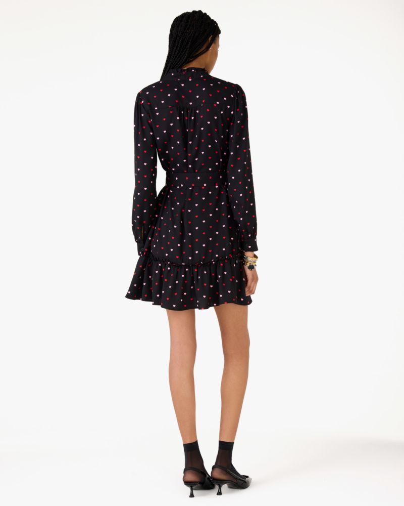 Darling Hearts Ruffle Shift Dress