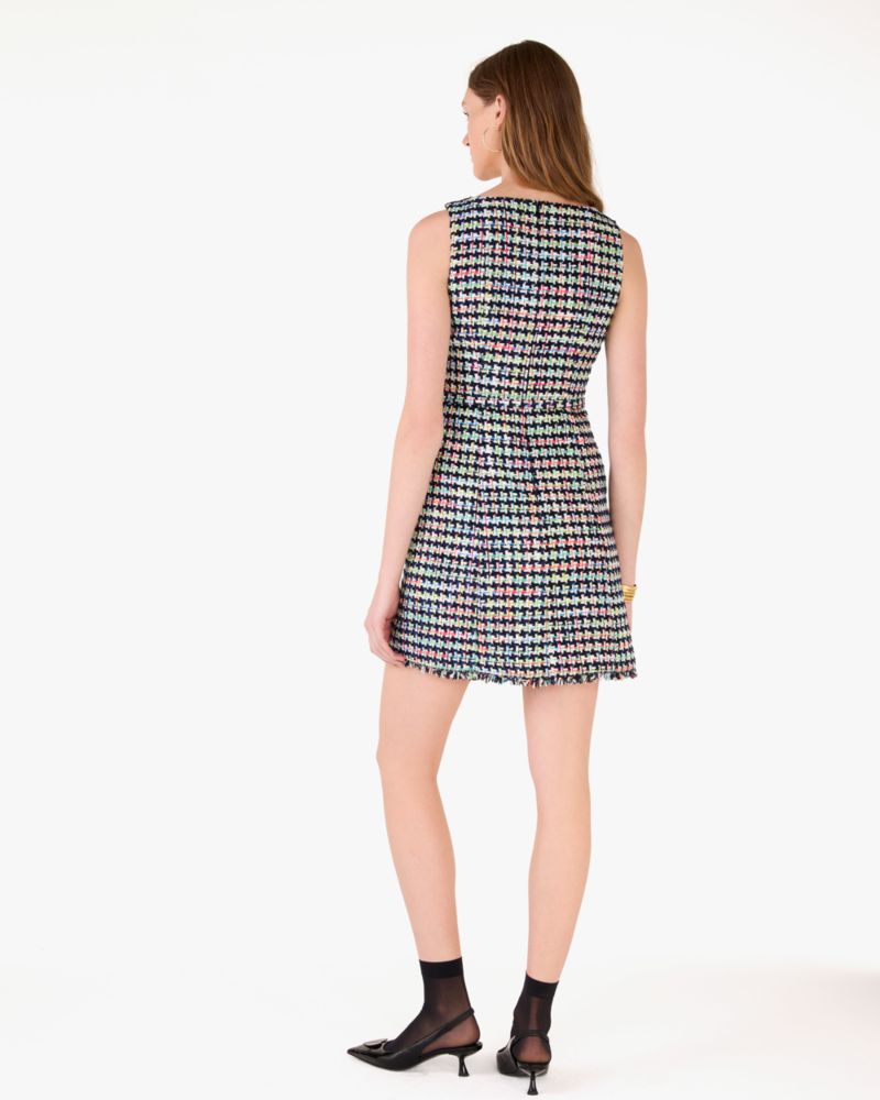 Belted Tweed Dress