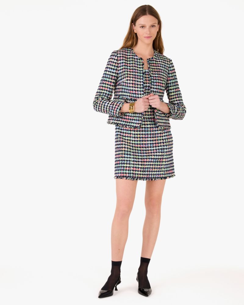 Belted Tweed Dress