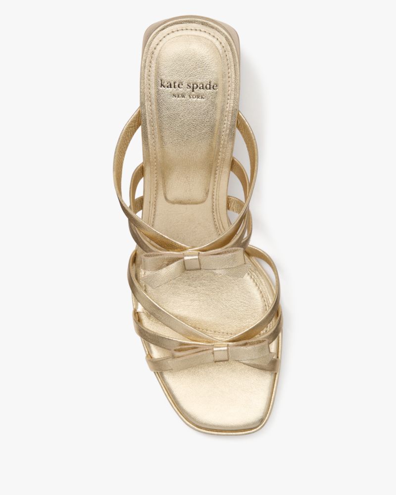 Carolina Metallic Block Heel Sandals