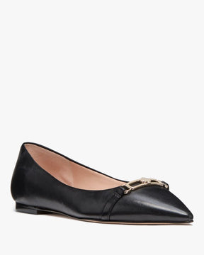 Hallie Smooth Leather Flat