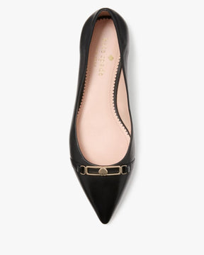 Hallie Smooth Leather Flat