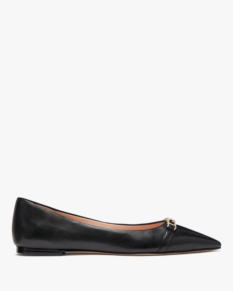 Hallie Smooth Leather Flat