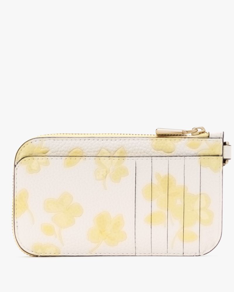 Ava Spring Pansies Card Case Wristlet