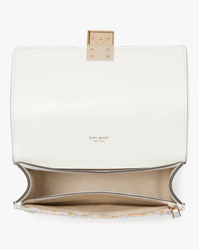 Deco Tweed Chain Shoulder Bag