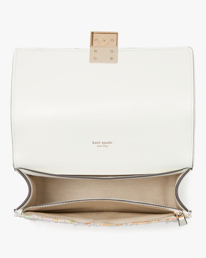 Deco Tweed Chain Shoulder Bag