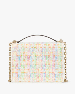 Deco Tweed Chain Shoulder Bag
