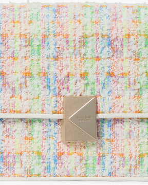 Deco Tweed Chain Shoulder Bag