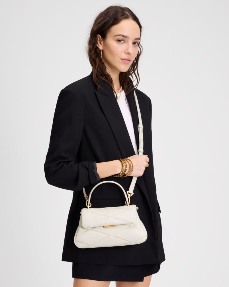 Grace Quilted Top Handle Bag