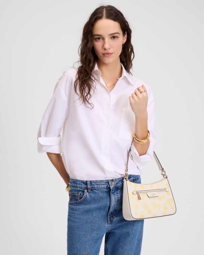 Hudson Spring Pansies Convertible Crossbody