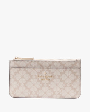 Spade Flower Large Slim Card Holder