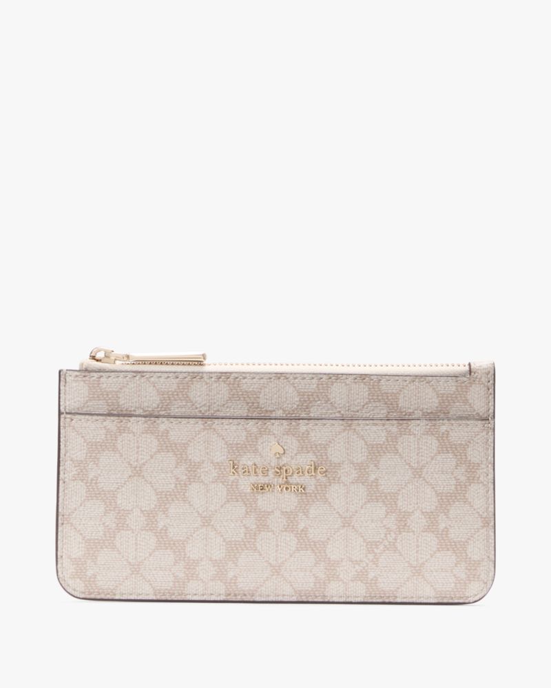 Spade Flower Large Slim Card Holder
