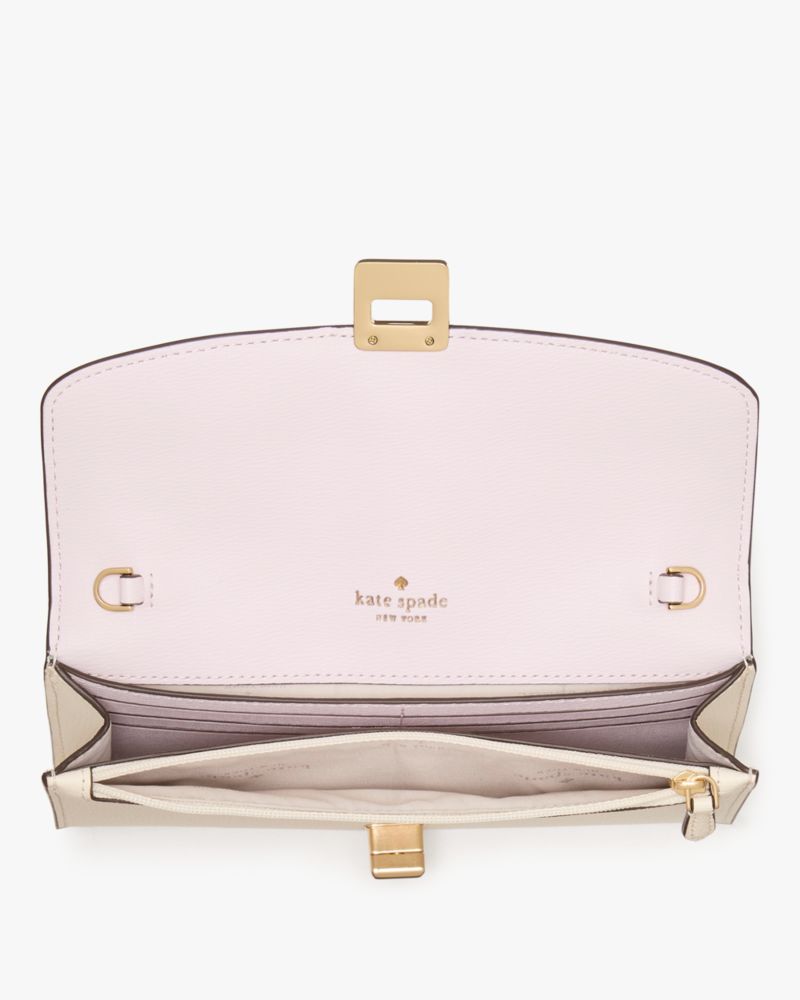 Phoebe Perforated Turnlock Wallet-on-chain