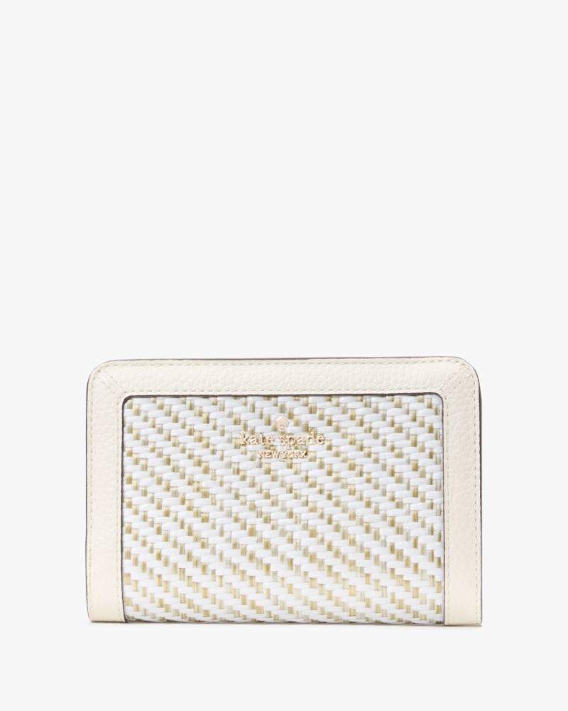 Lena Straw Medium Bifold Wallet