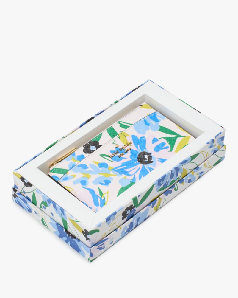 Boxed Madison Floral Large Slim Card Holder